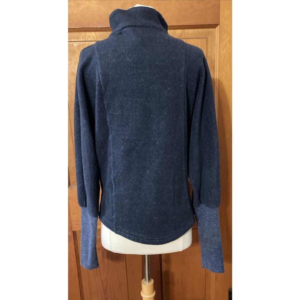 Alo Yoga Dream Fleece Jacket Sz S Blue Full Zip ballet sleeves Activewear - Picture 2 of 11